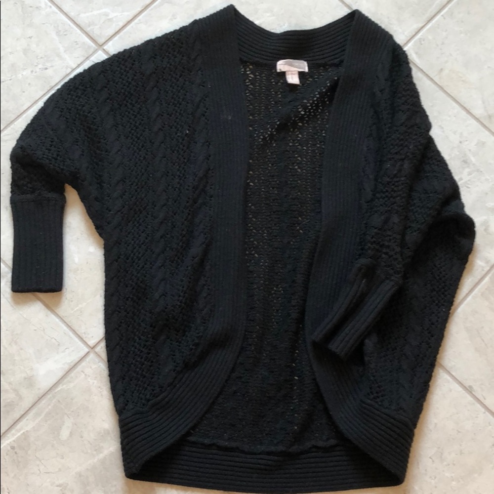 Black cardigan
